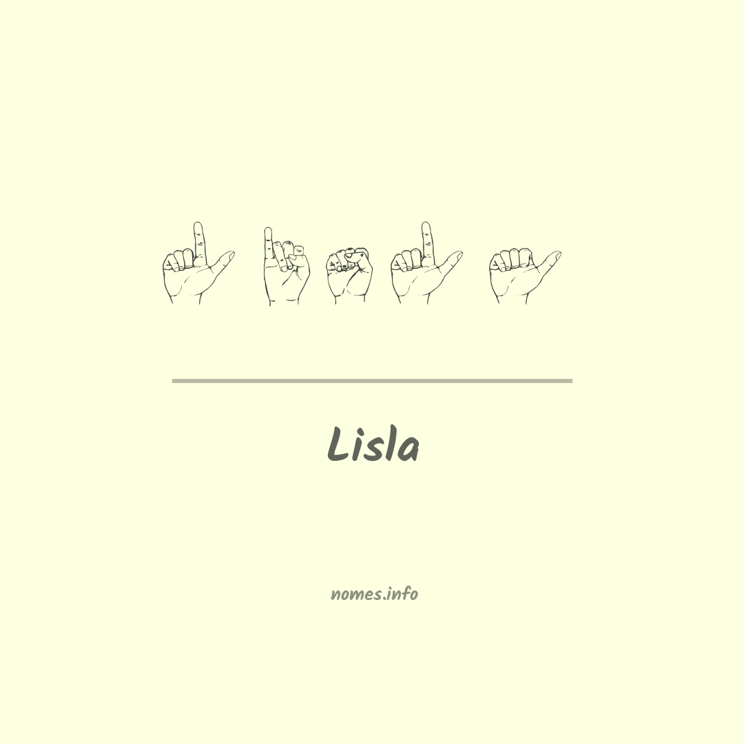 Lisla em Libras