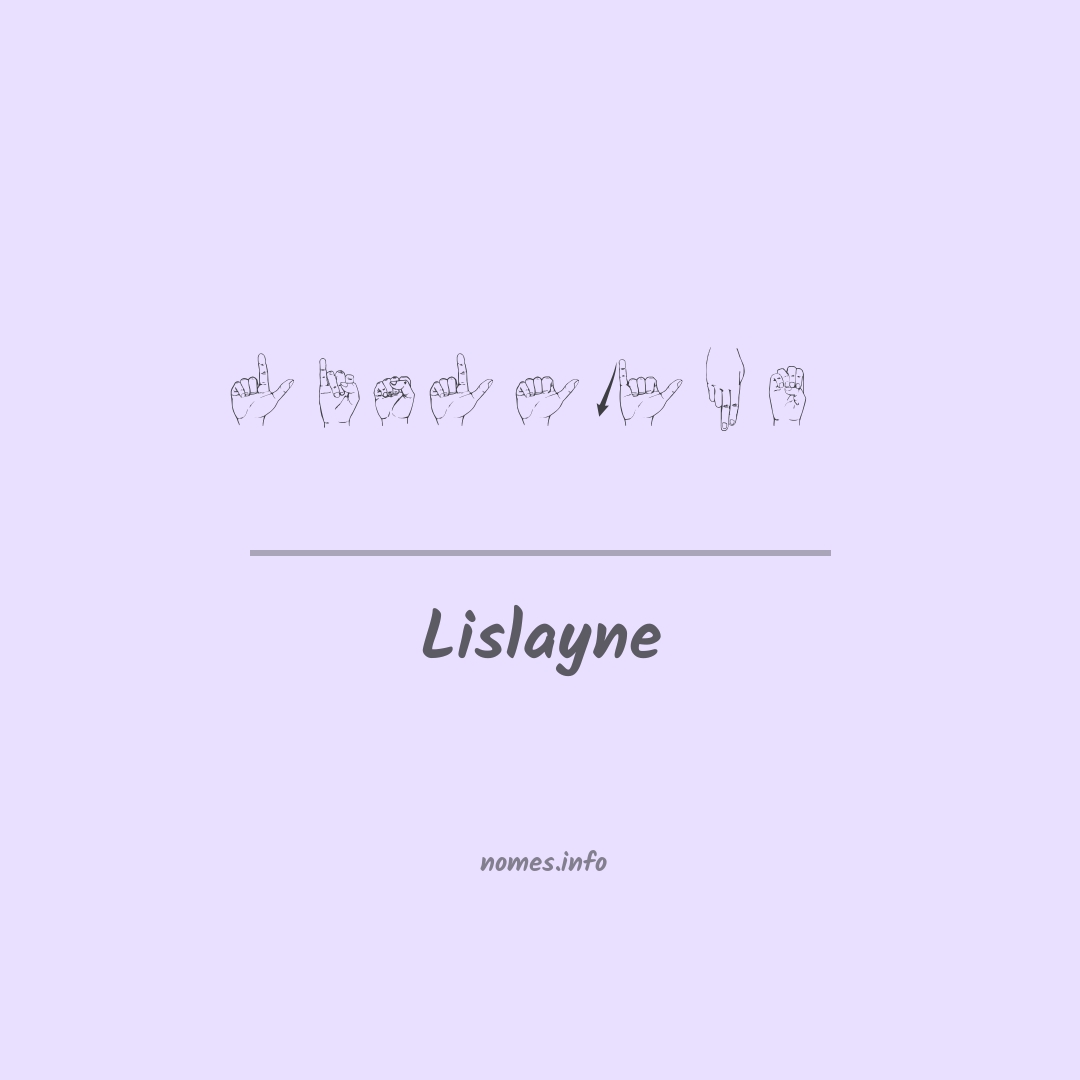 Lislayne em Libras