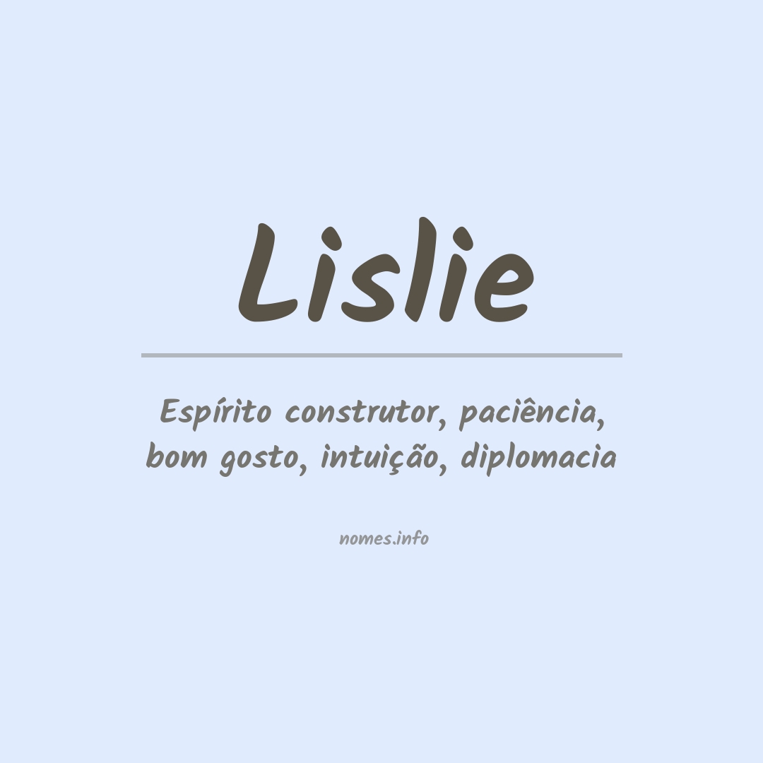 Significado do nome Lislie