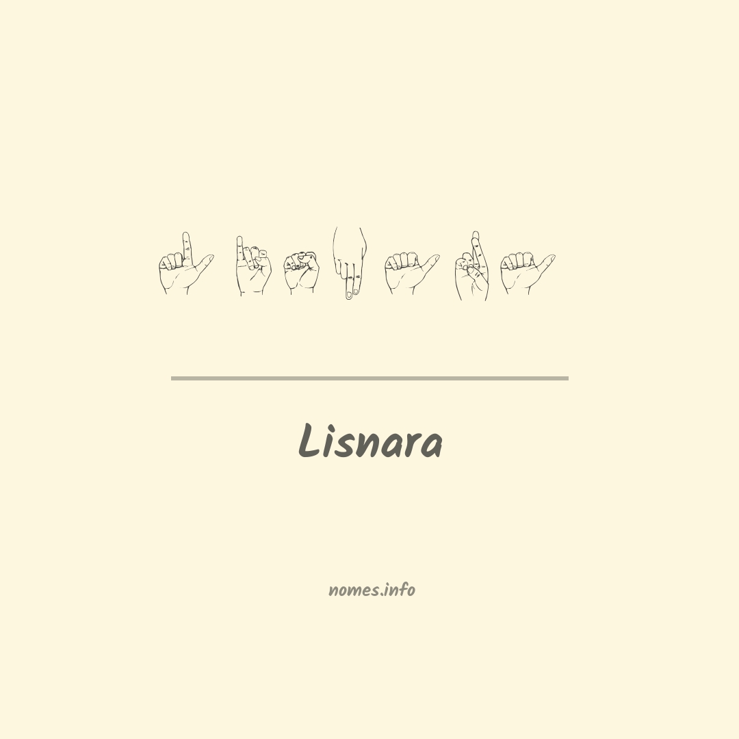 Lisnara em Libras