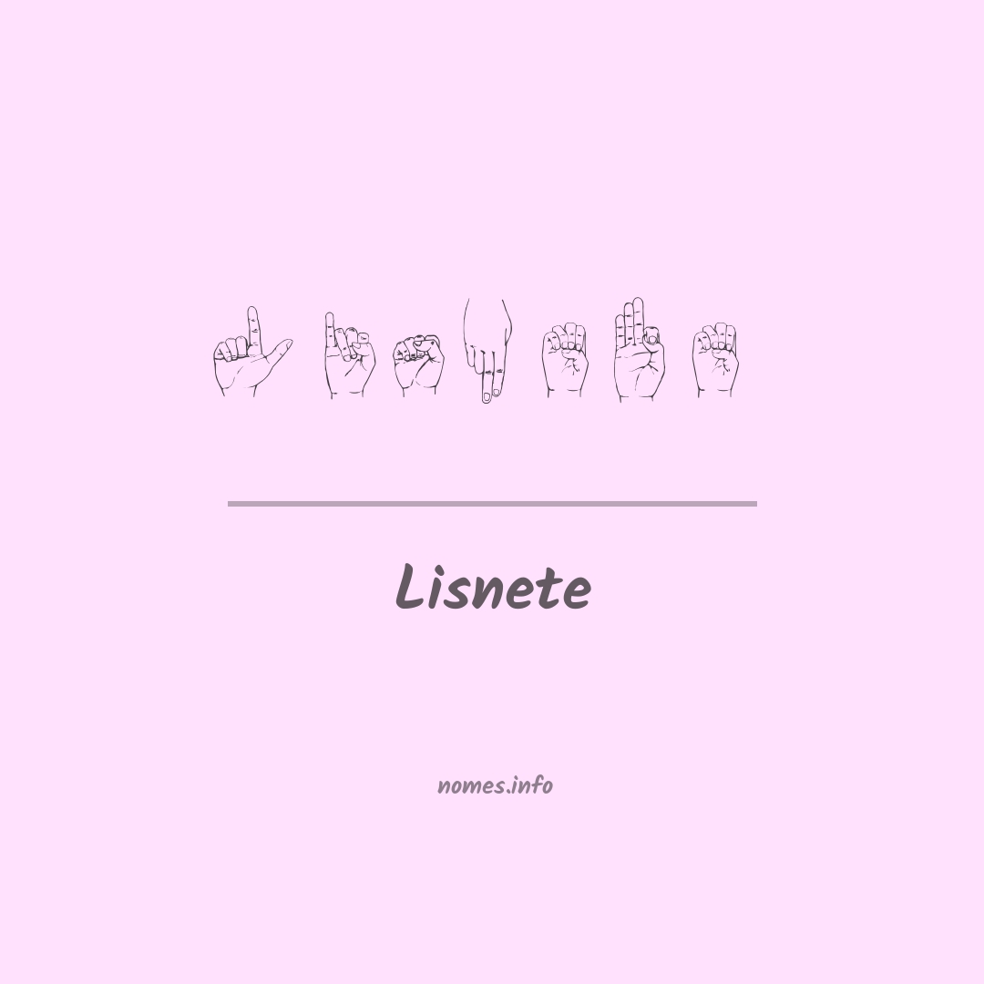 Lisnete em Libras