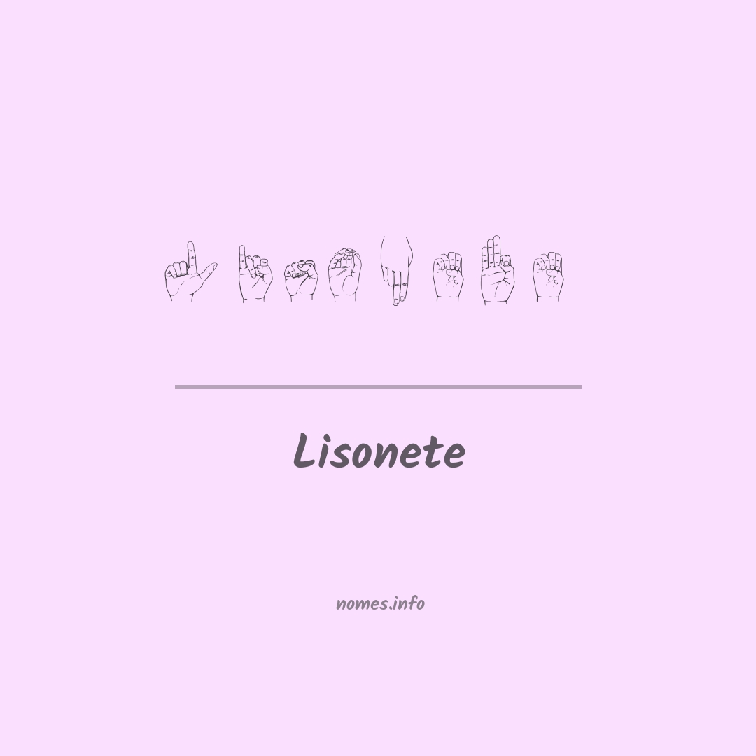 Lisonete em Libras