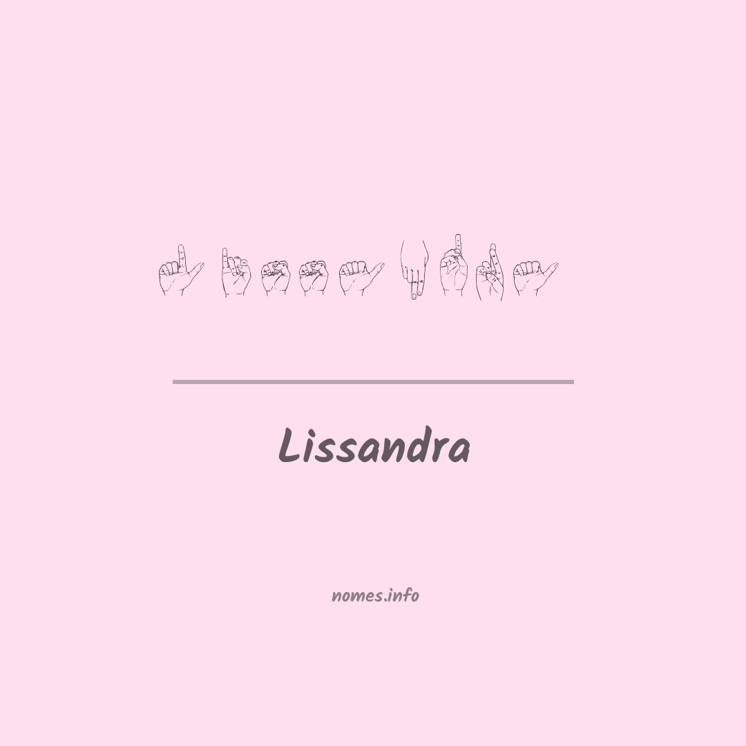 Lissandra em Libras