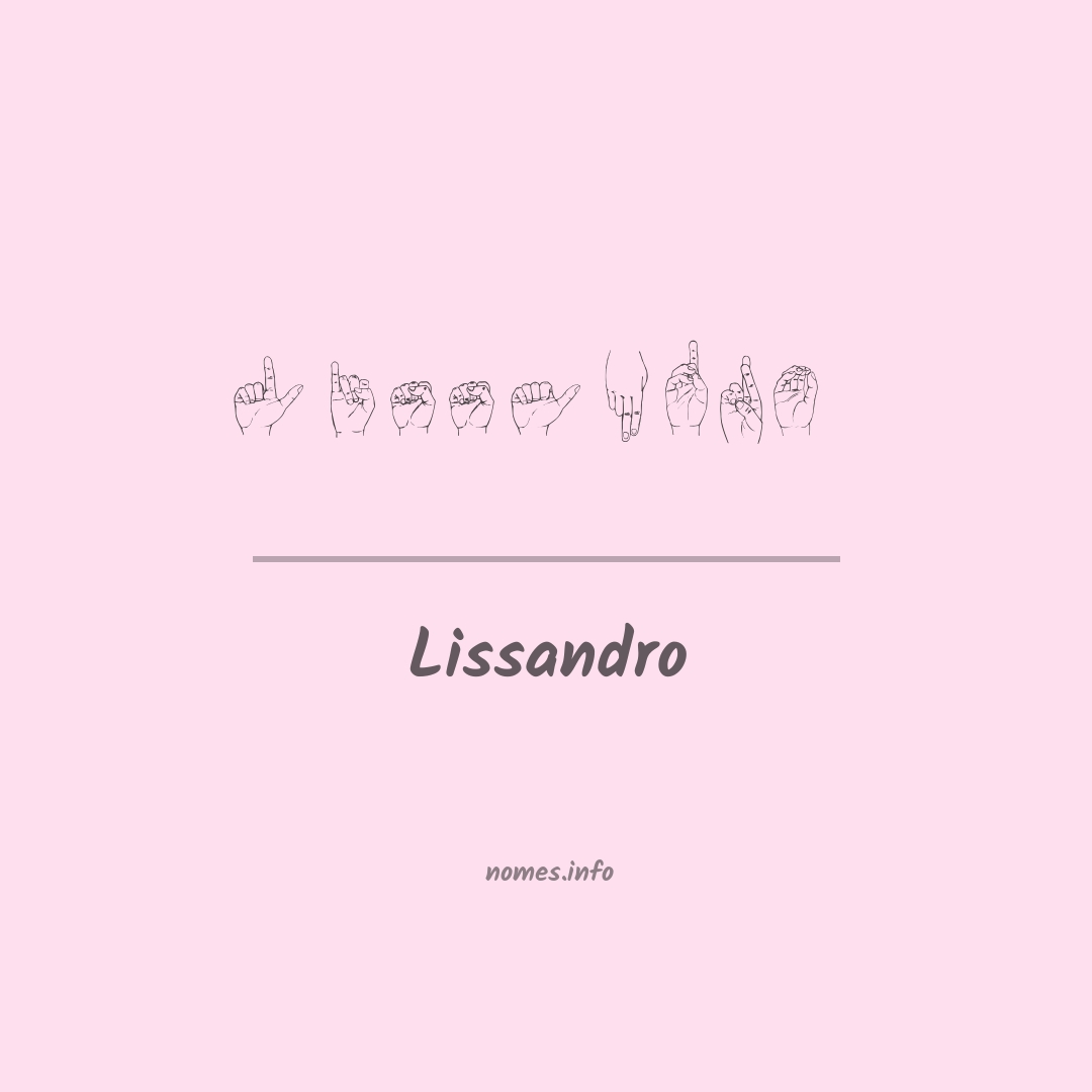Lissandro em Libras
