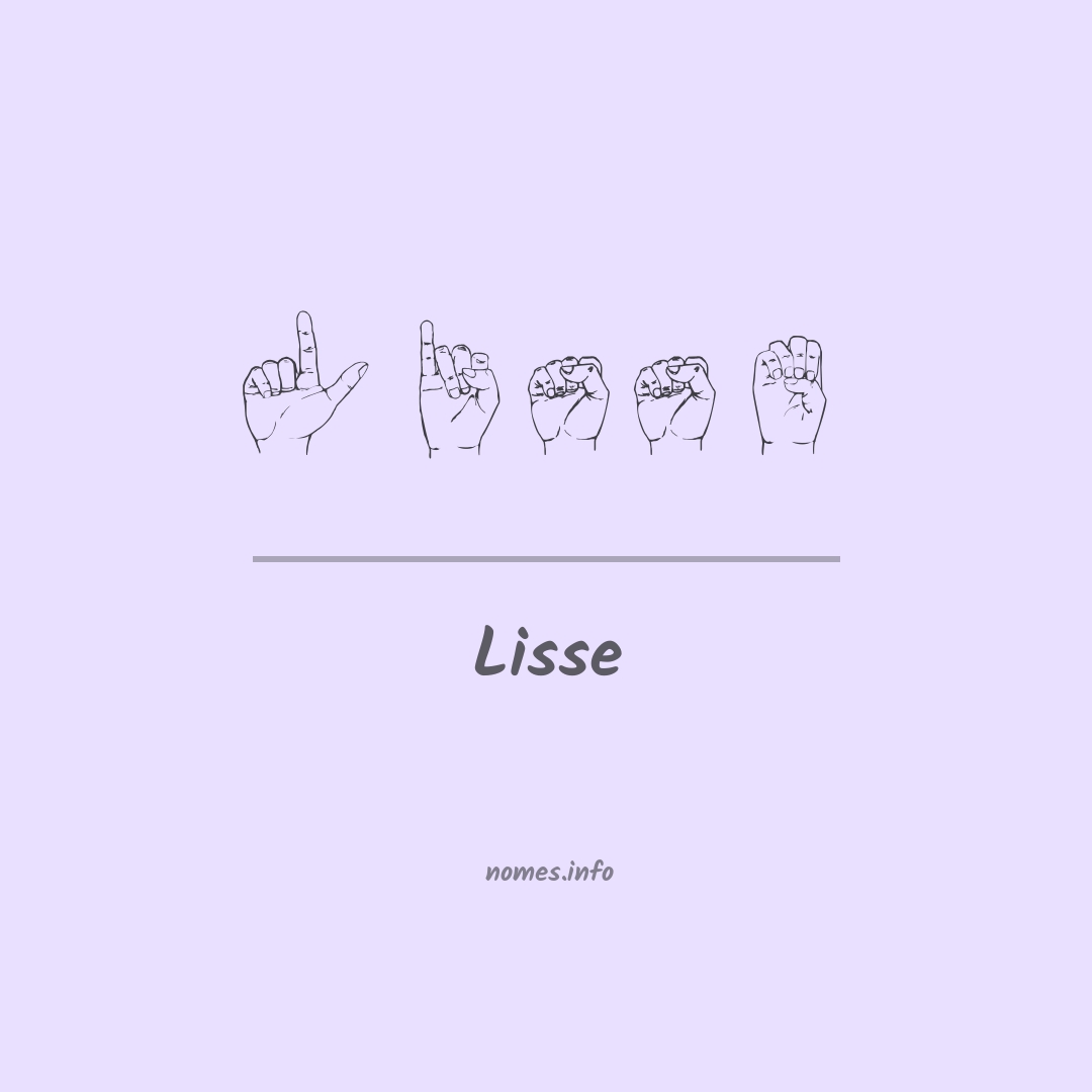 Lisse em Libras