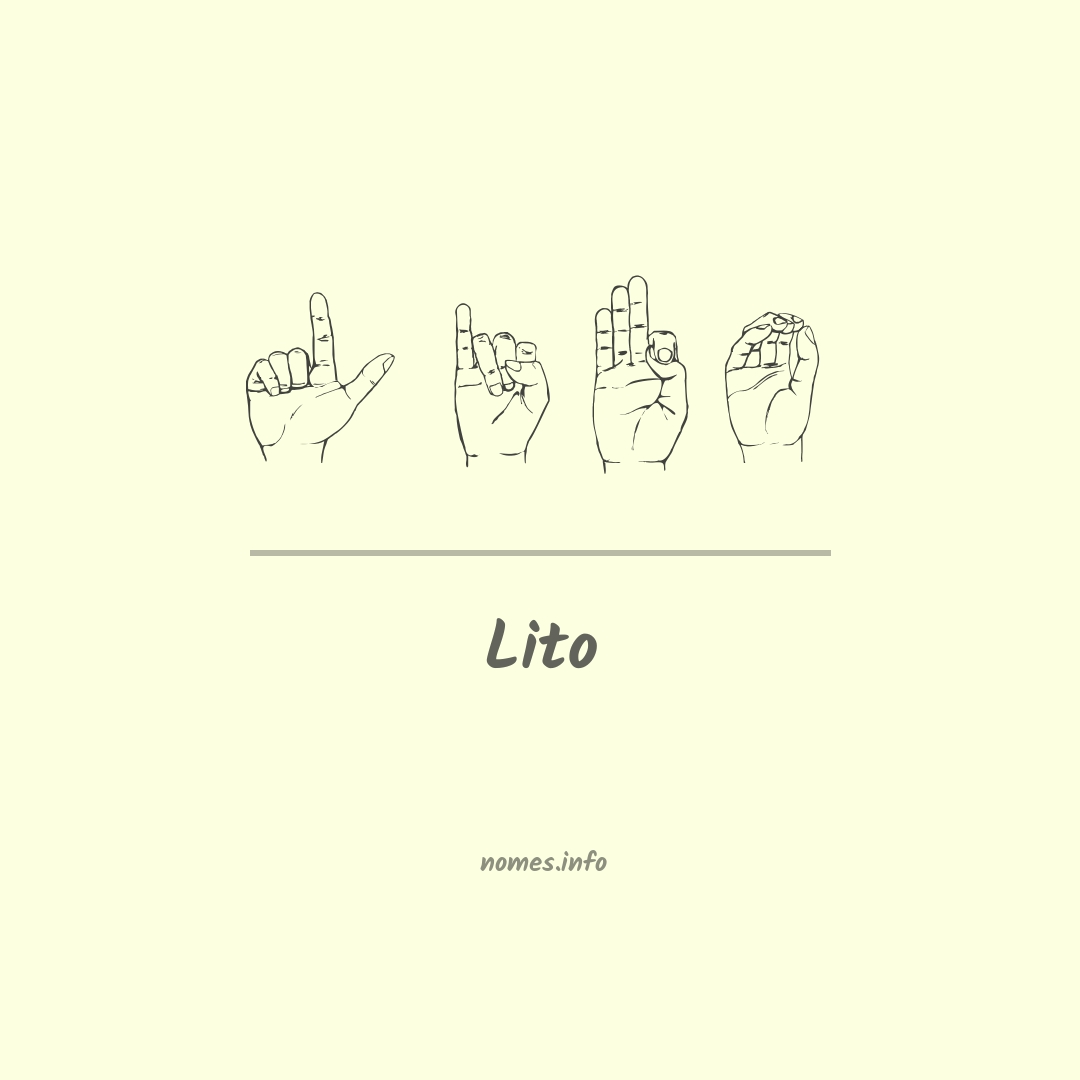 Lito em Libras