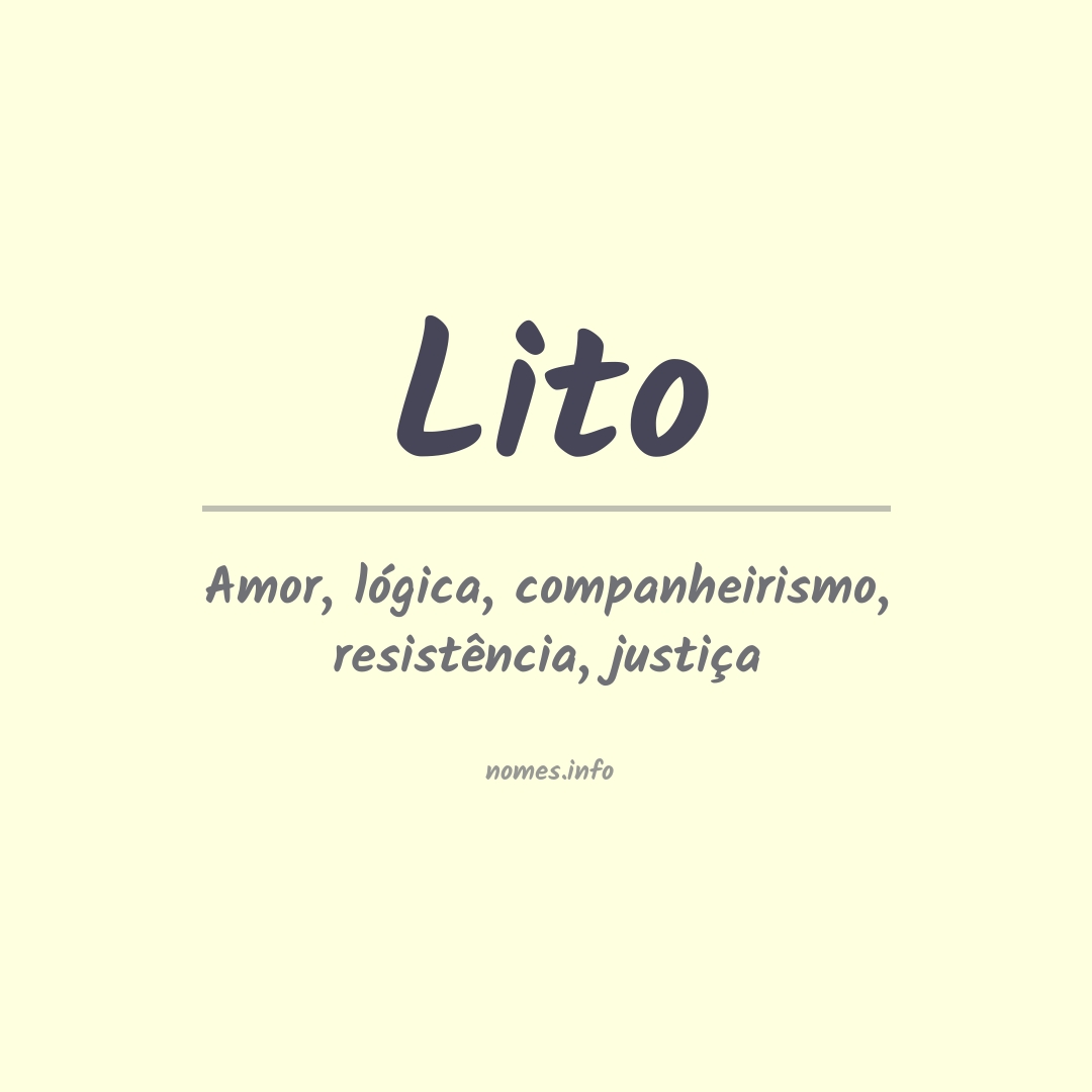 Significado do nome Lito
