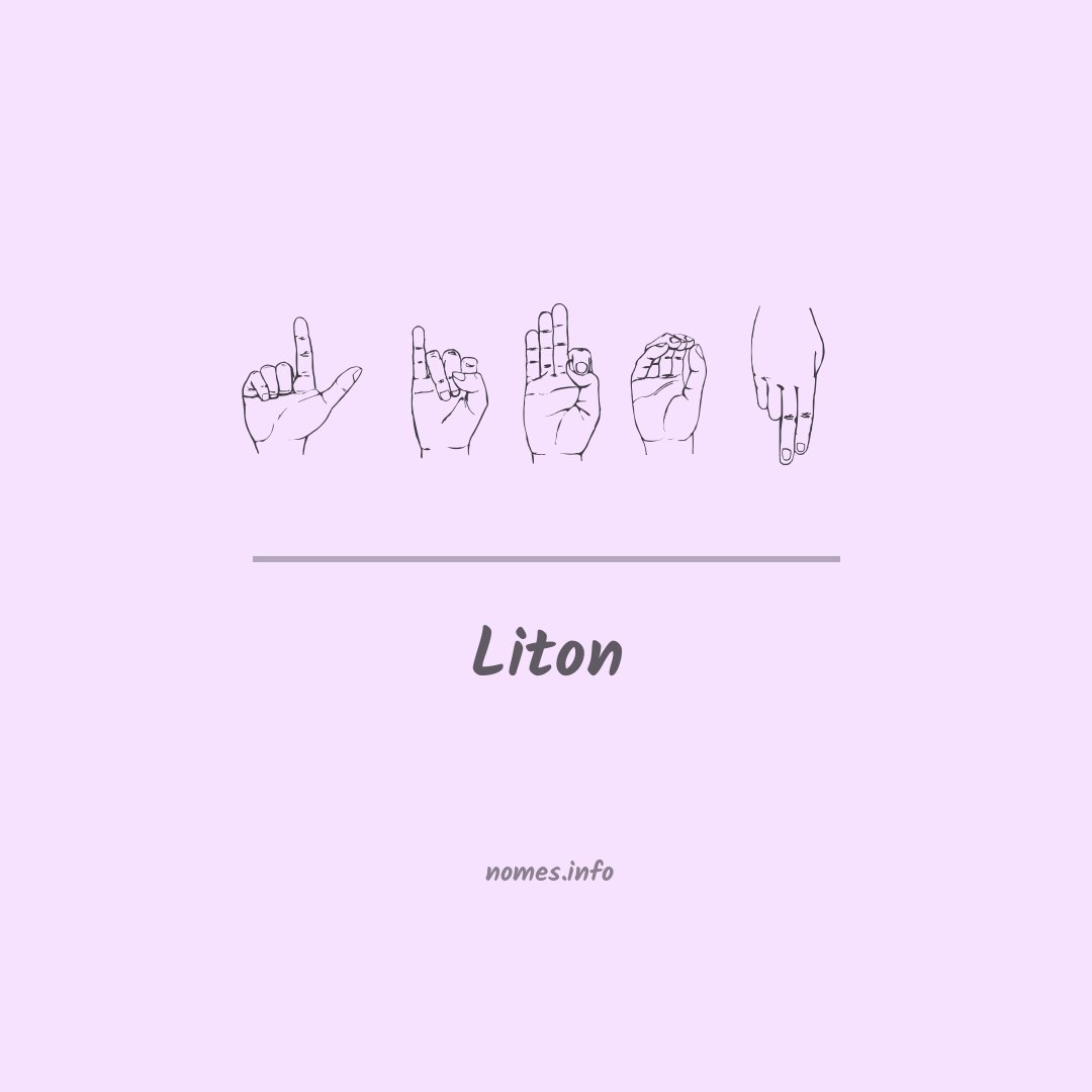 Liton em Libras