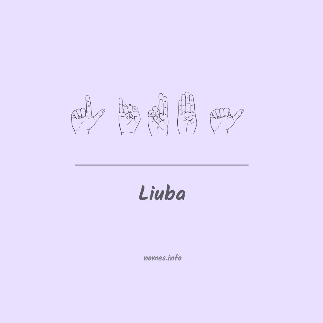 Liuba em Libras