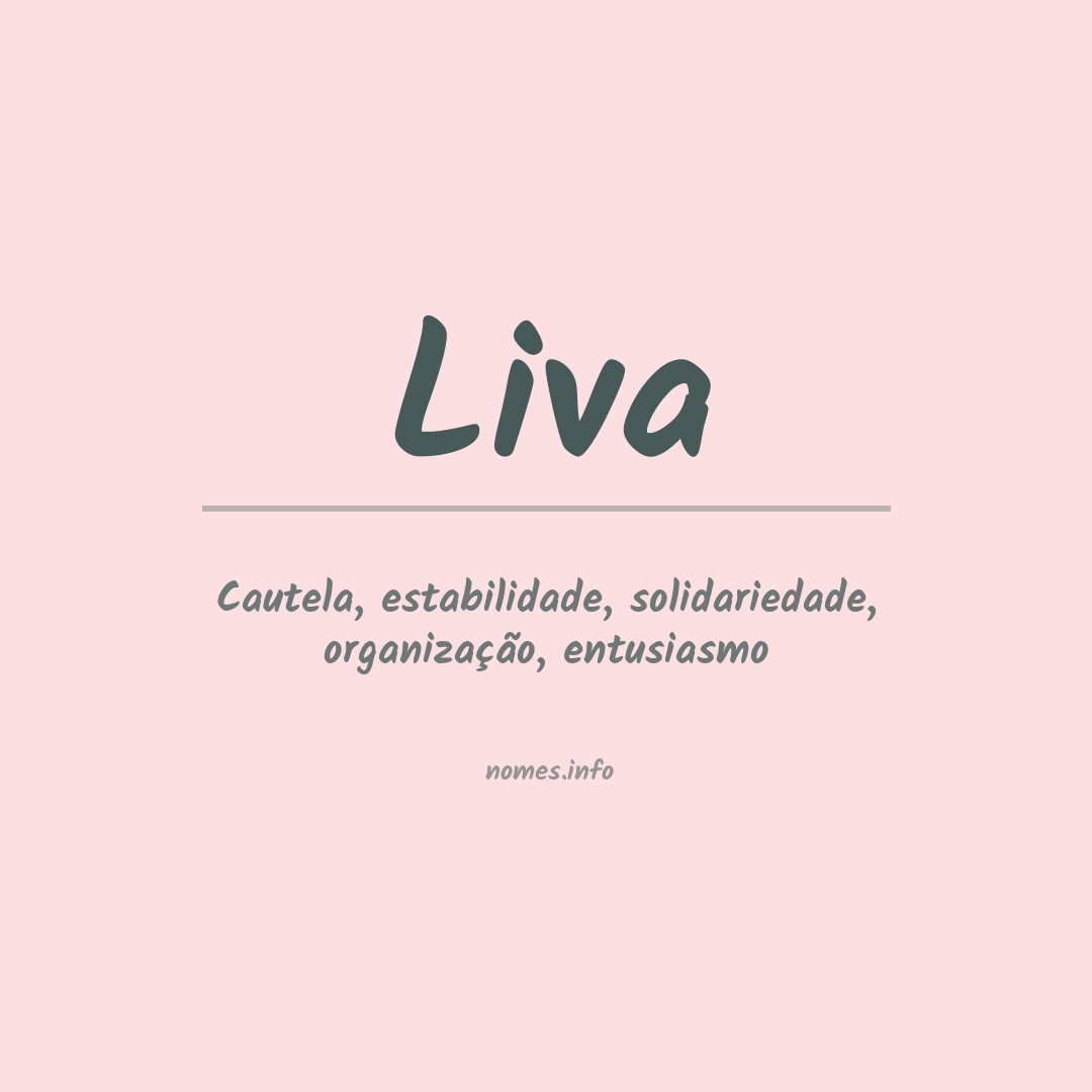 Significado do nome Liva