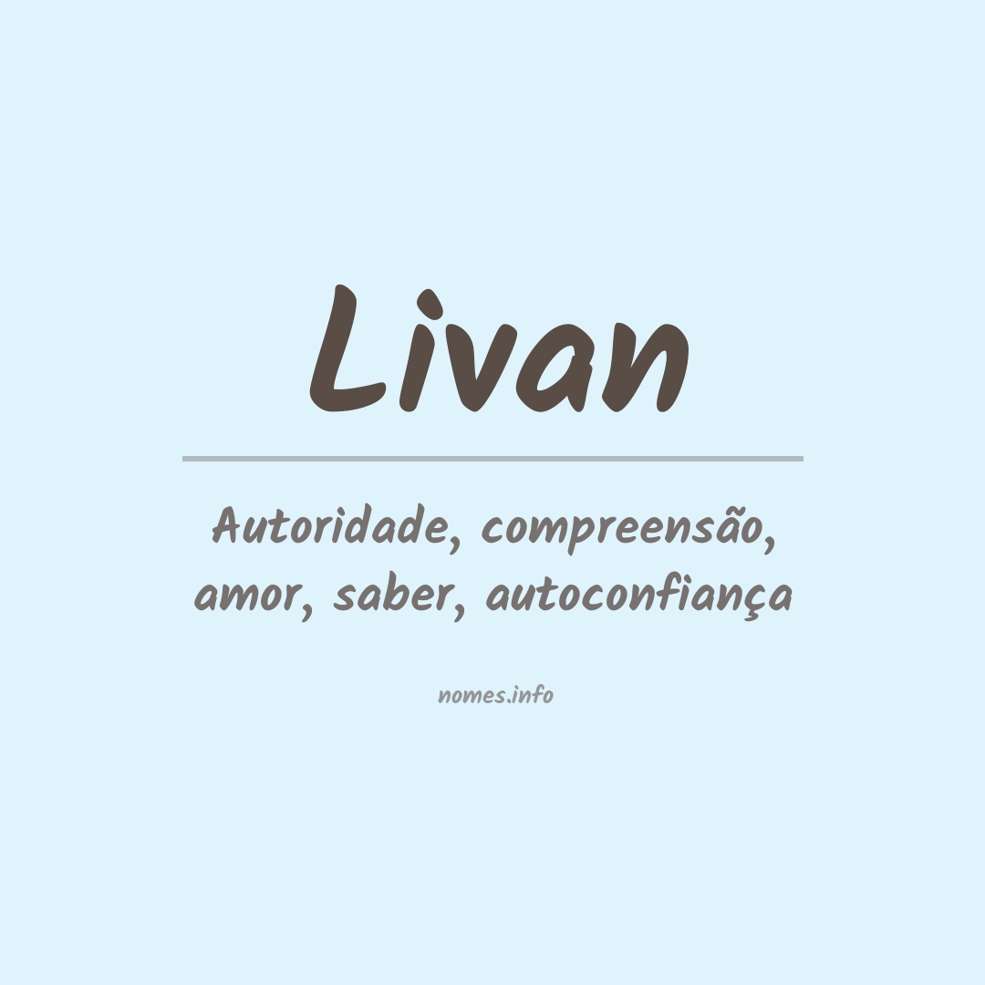 Significado do nome Livan