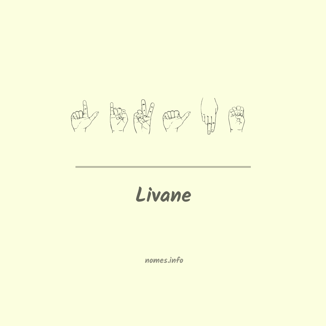 Livane em Libras