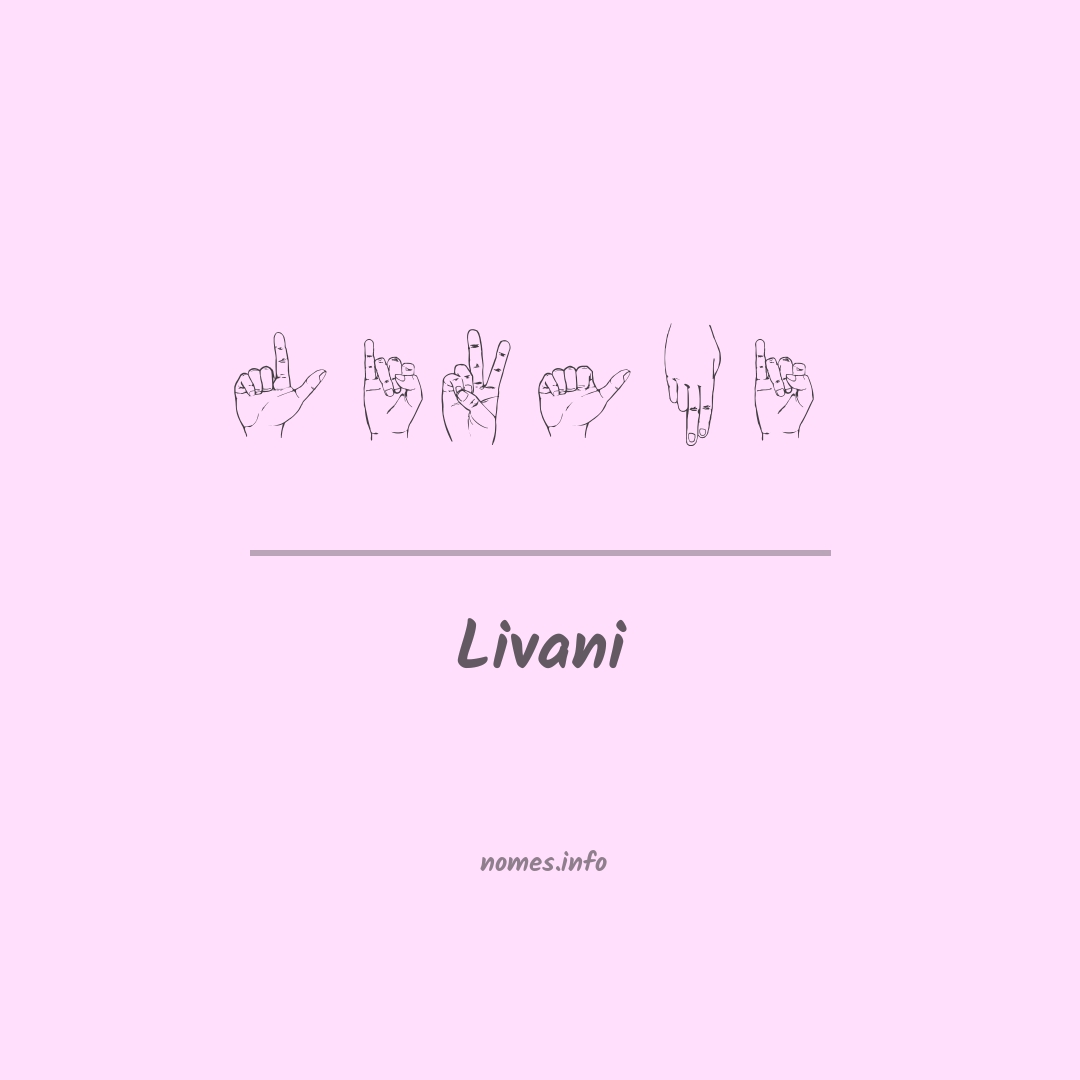 Livani em Libras