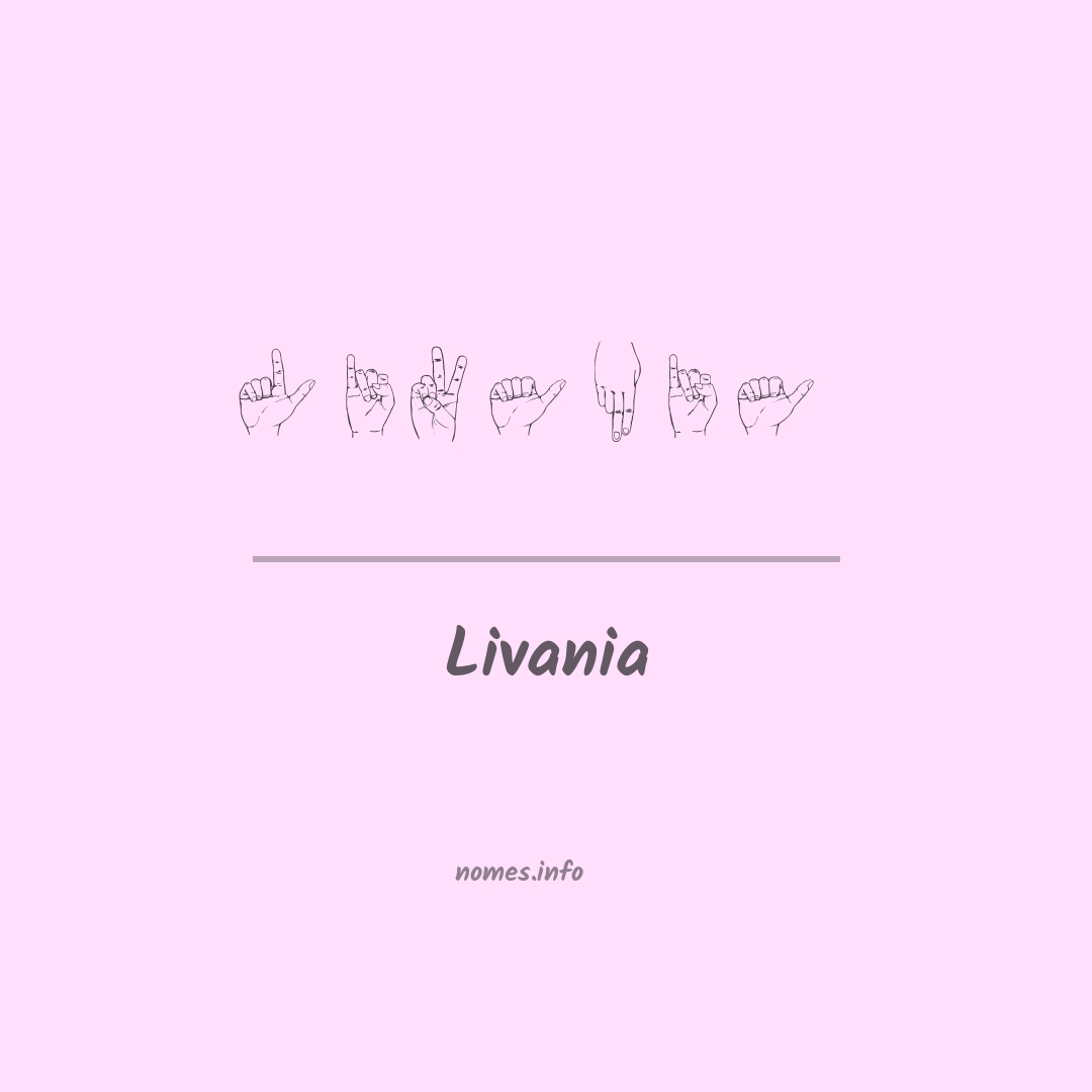 Livania em Libras