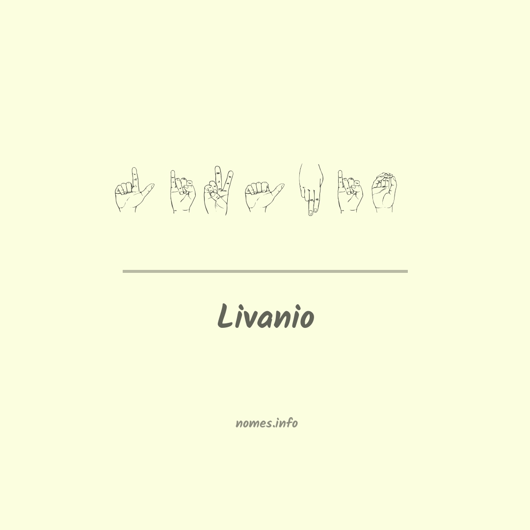 Livanio em Libras