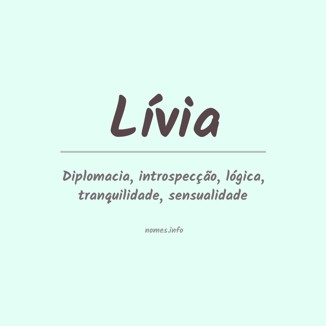 Significado do nome Lívia