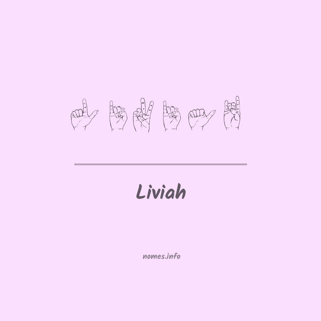 Liviah em Libras