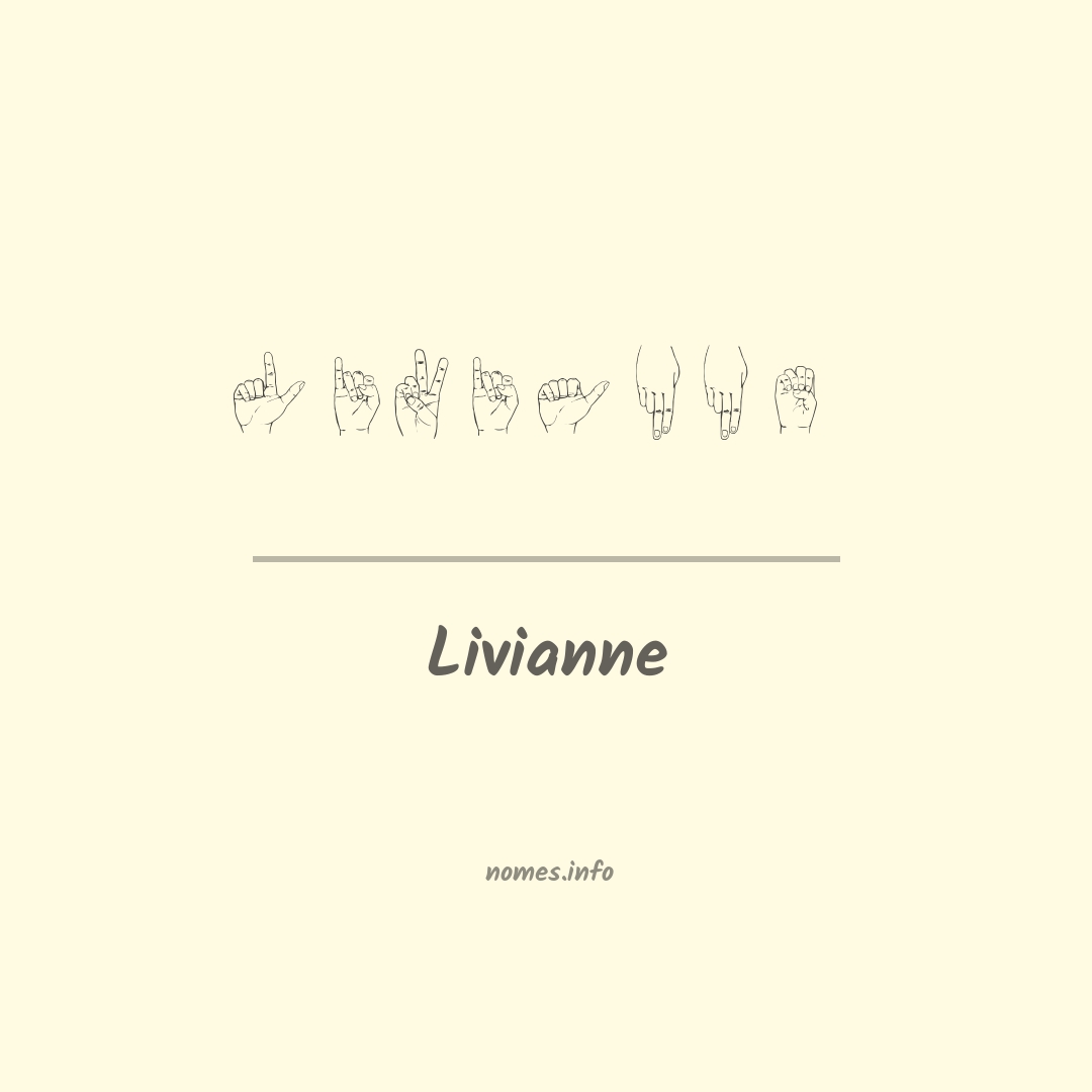 Livianne em Libras