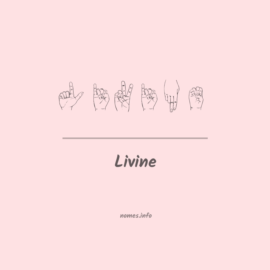 Livine em Libras