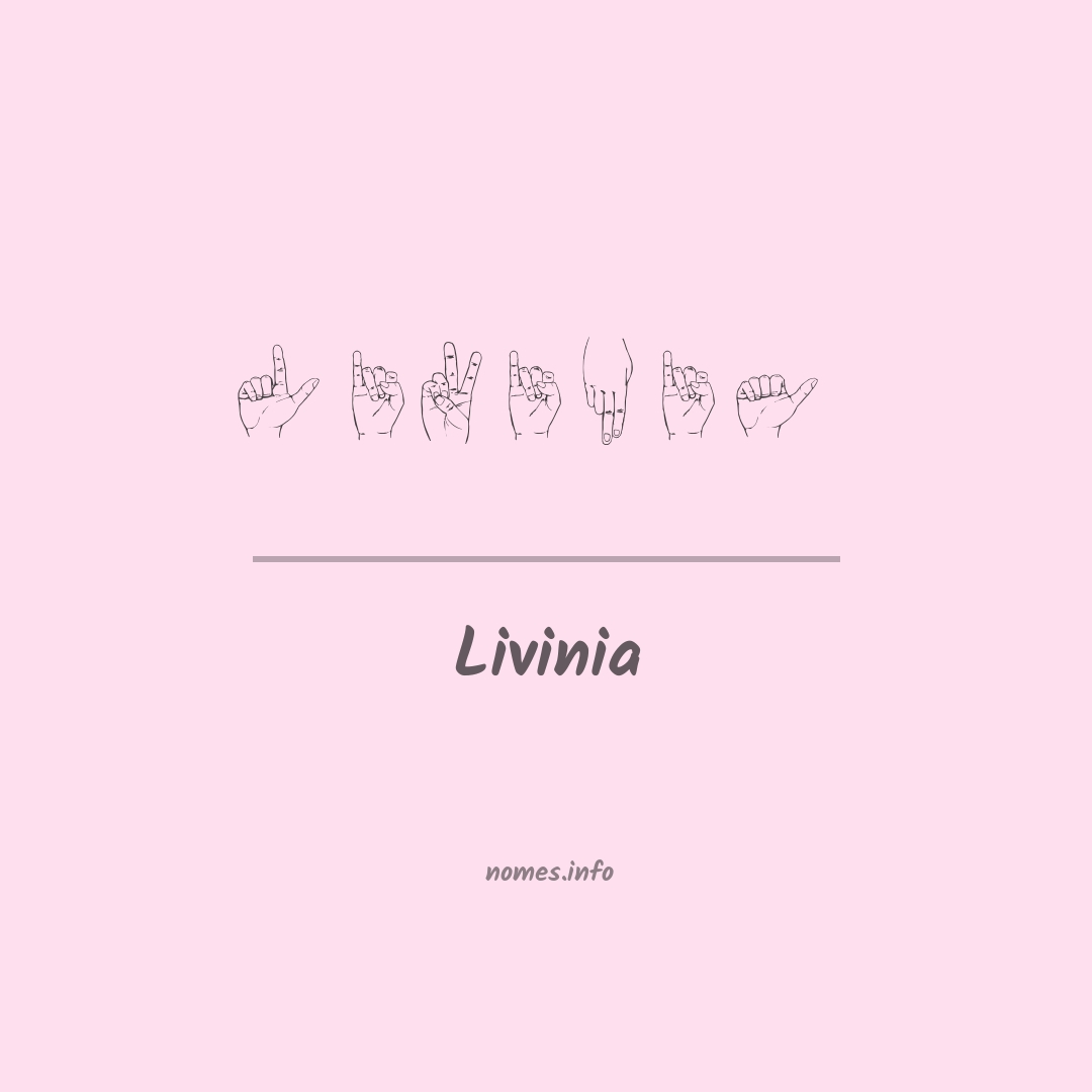 Livinia em Libras