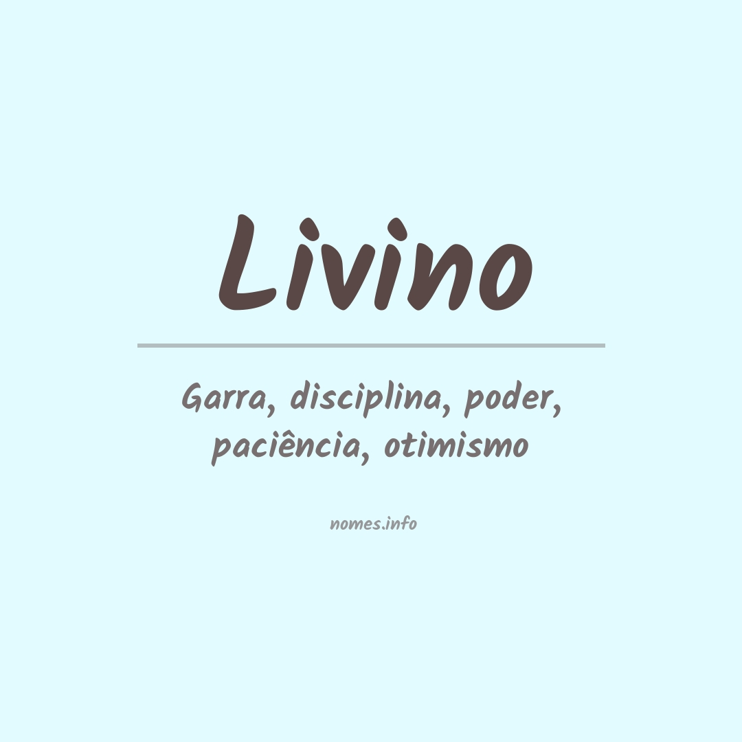 Significado do nome Livino