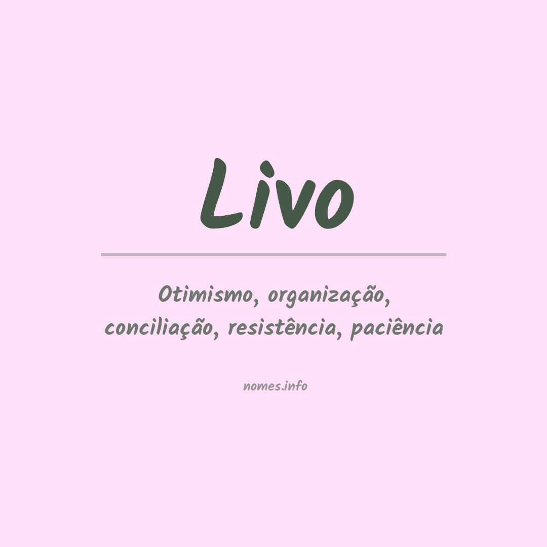 Significado do nome Livo