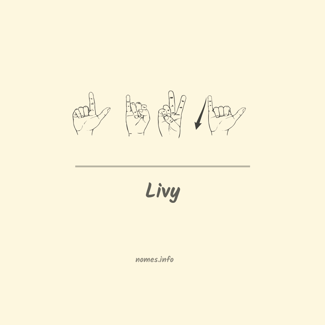 Livy em Libras