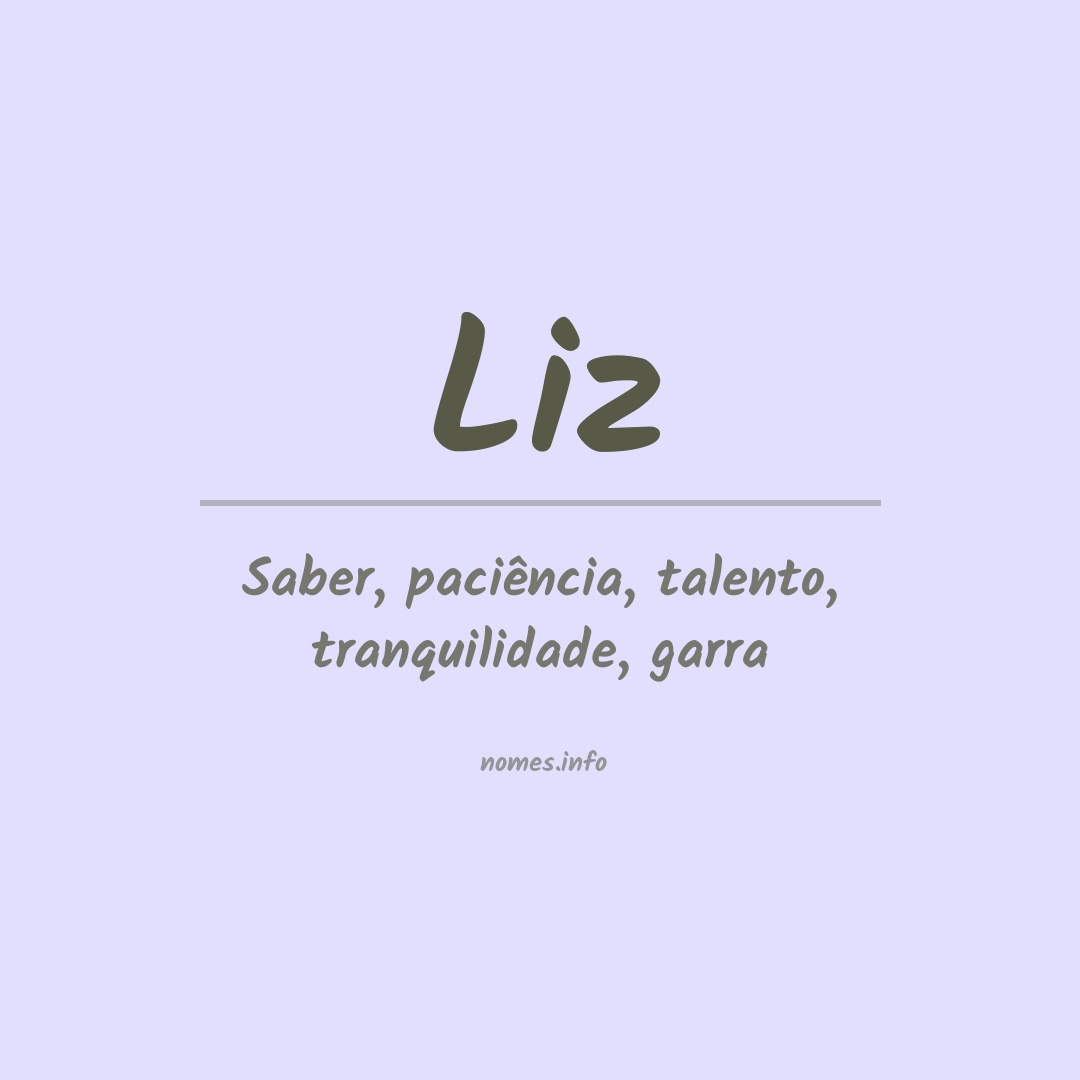 Significado do nome Liz
