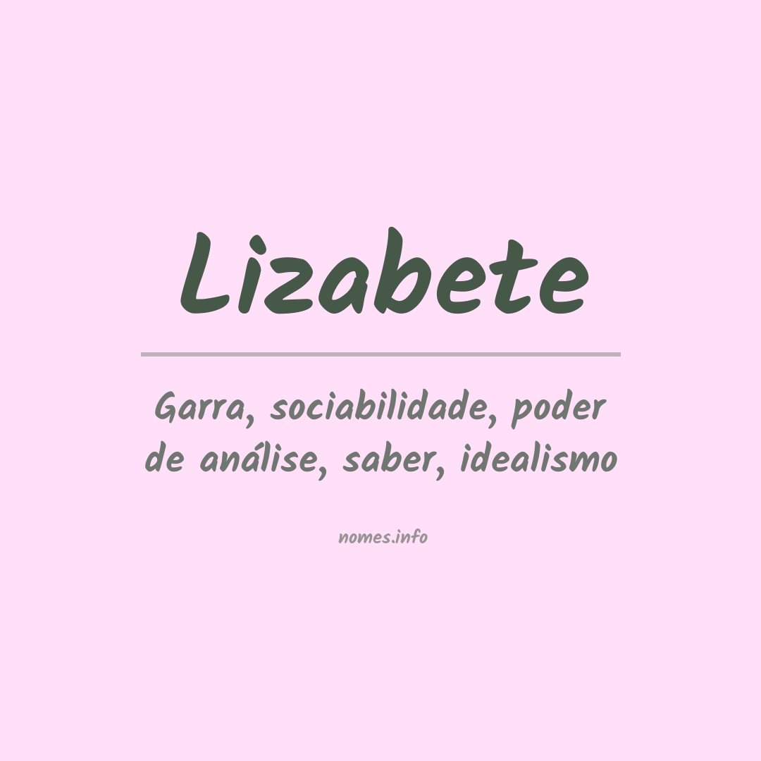 Significado do nome Lizabete