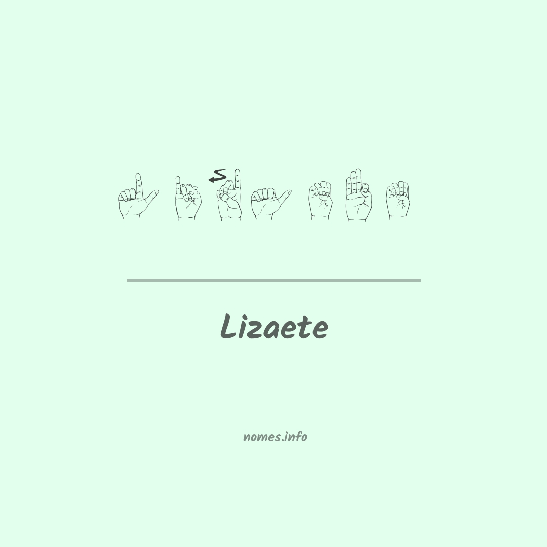 Lizaete em Libras