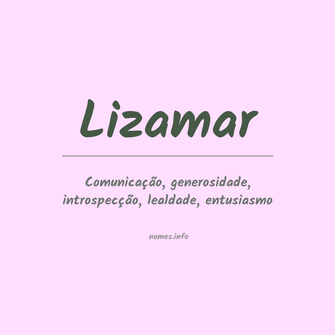 Significado do nome Lizamar