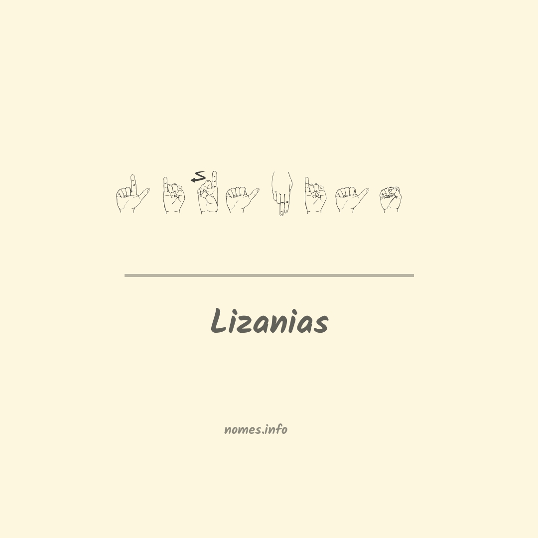 Lizanias em Libras