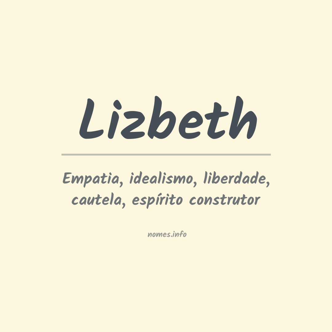 Significado do nome Lizbeth