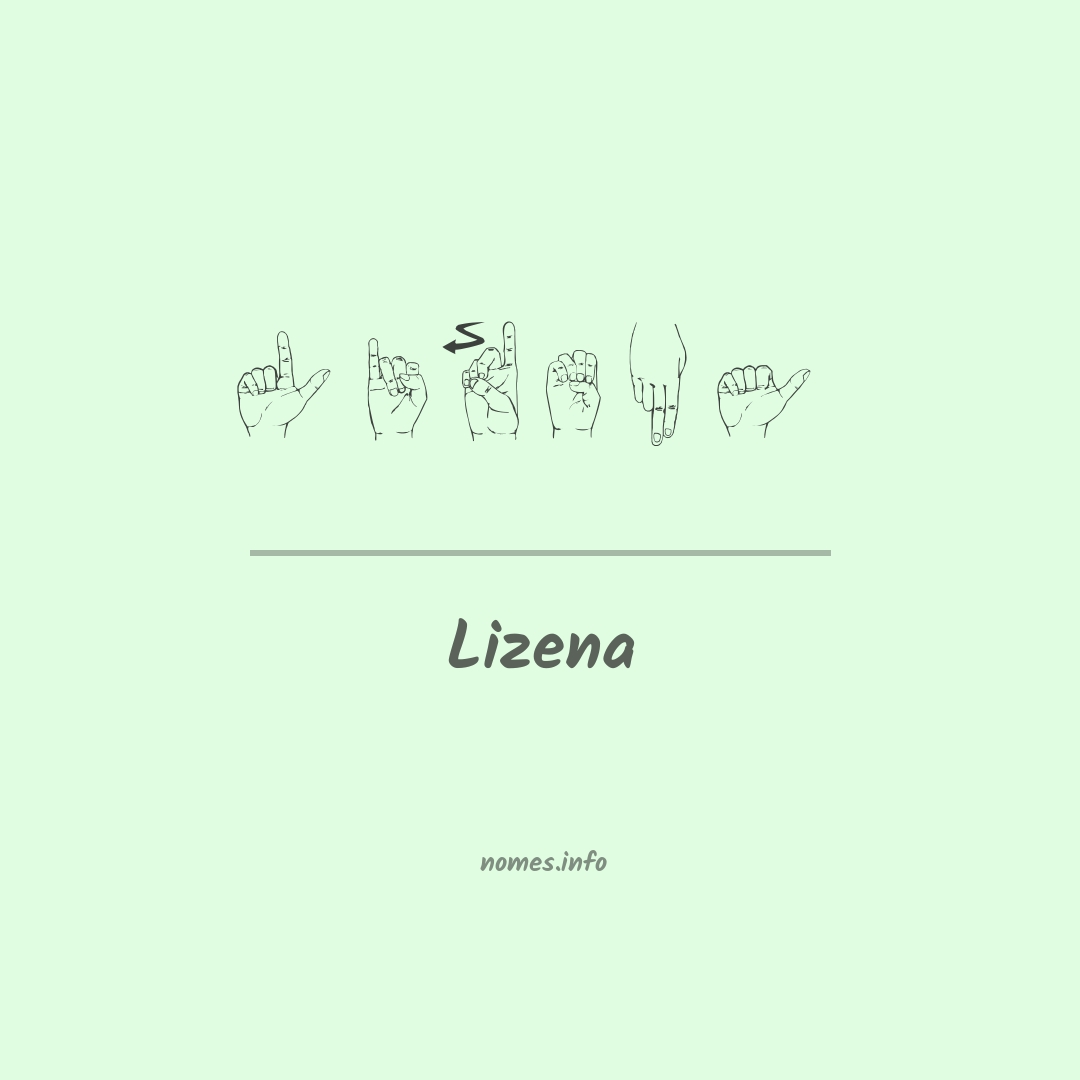 Lizena em Libras