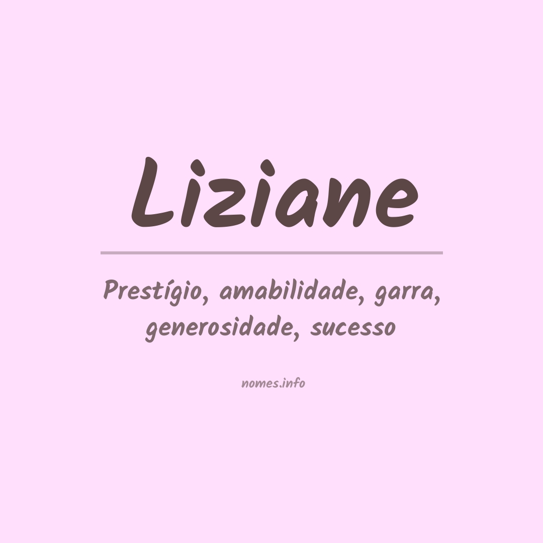 Significado do nome Liziane