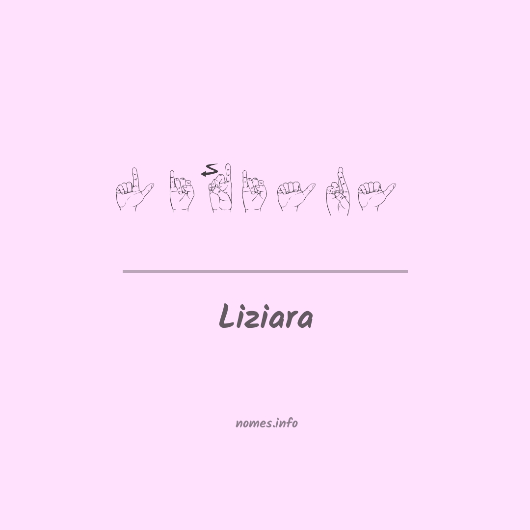 Liziara em Libras