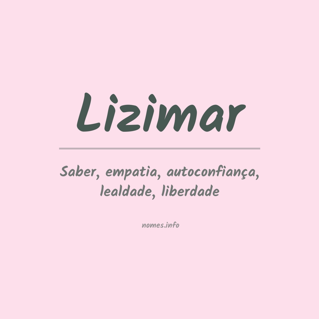 Significado do nome Lizimar