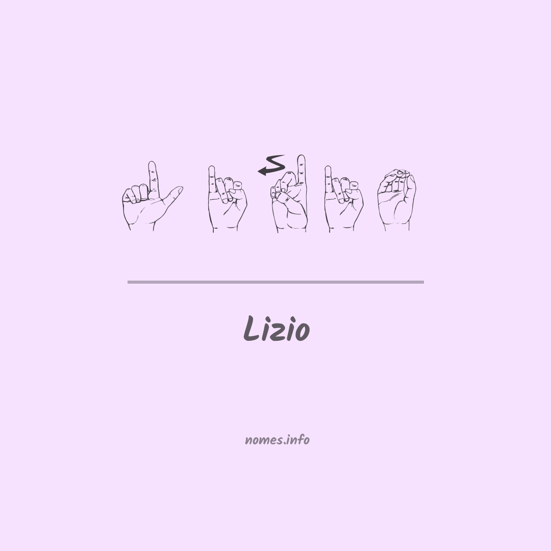 Lizio em Libras