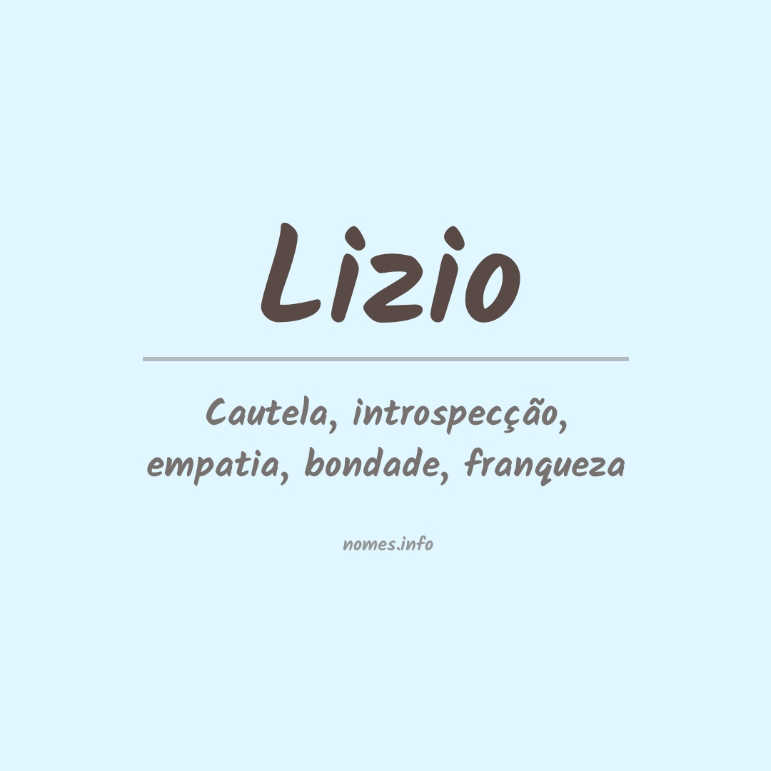 Significado do nome Lizio