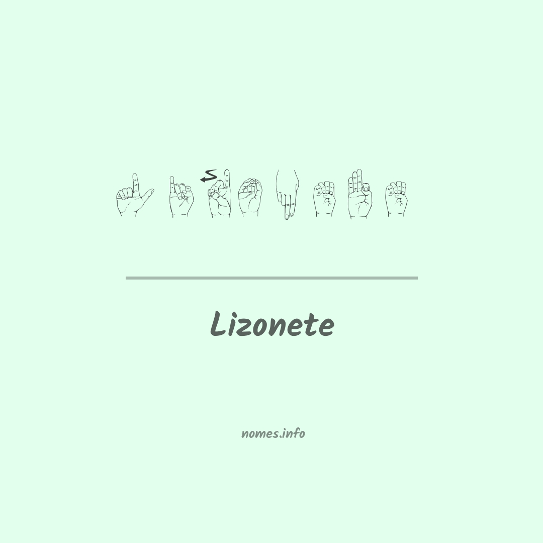 Lizonete em Libras