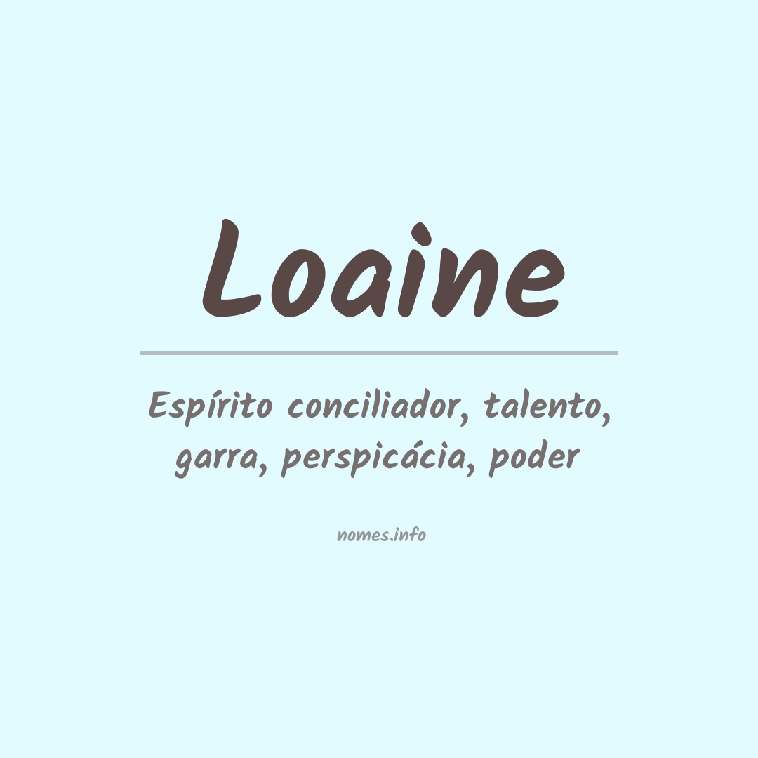 Significado do nome Loaine