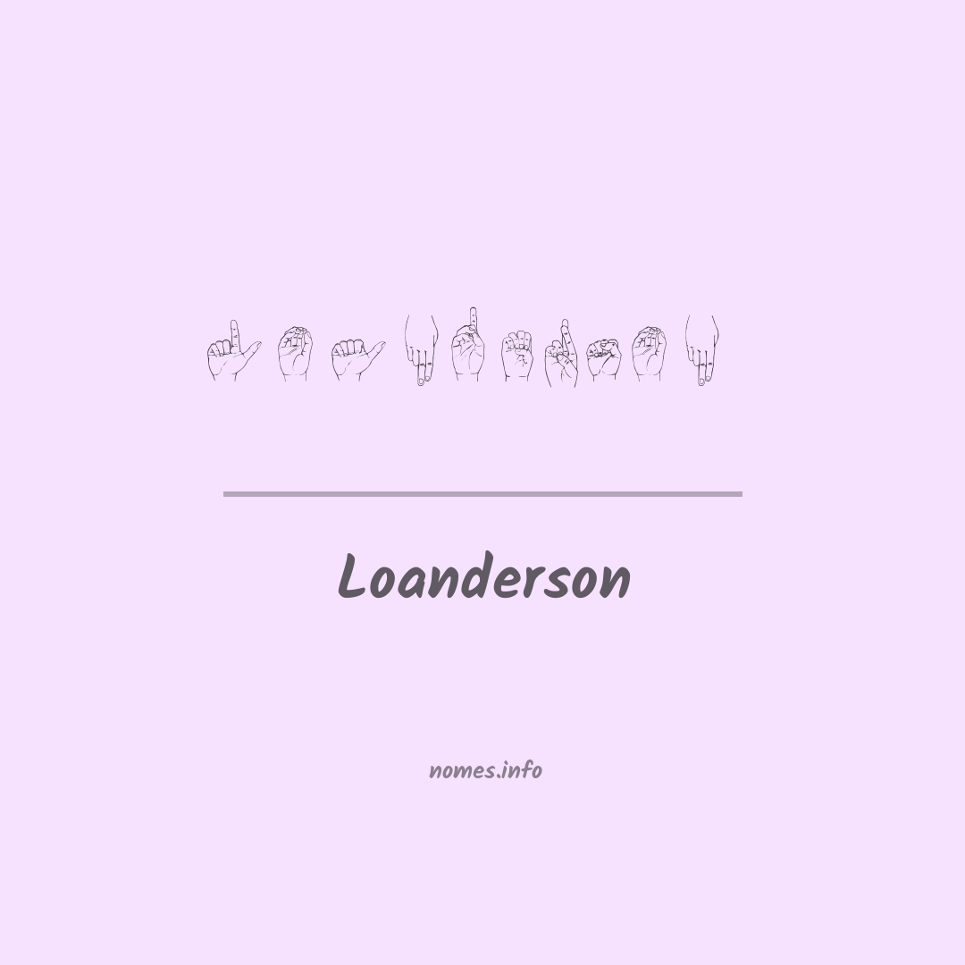 Loanderson em Libras
