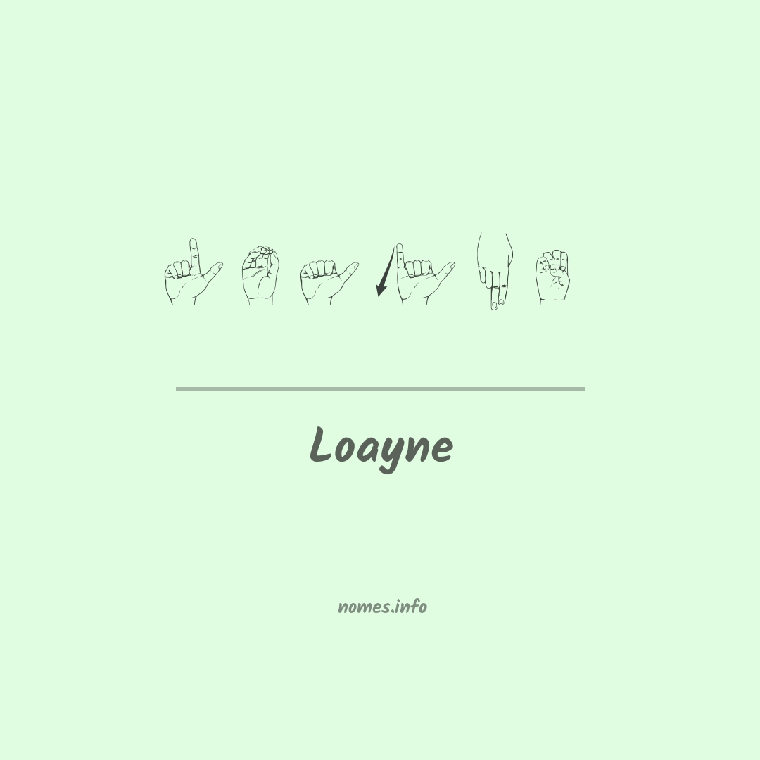 Loayne em Libras