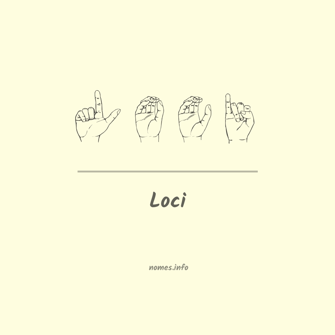 Loci em Libras