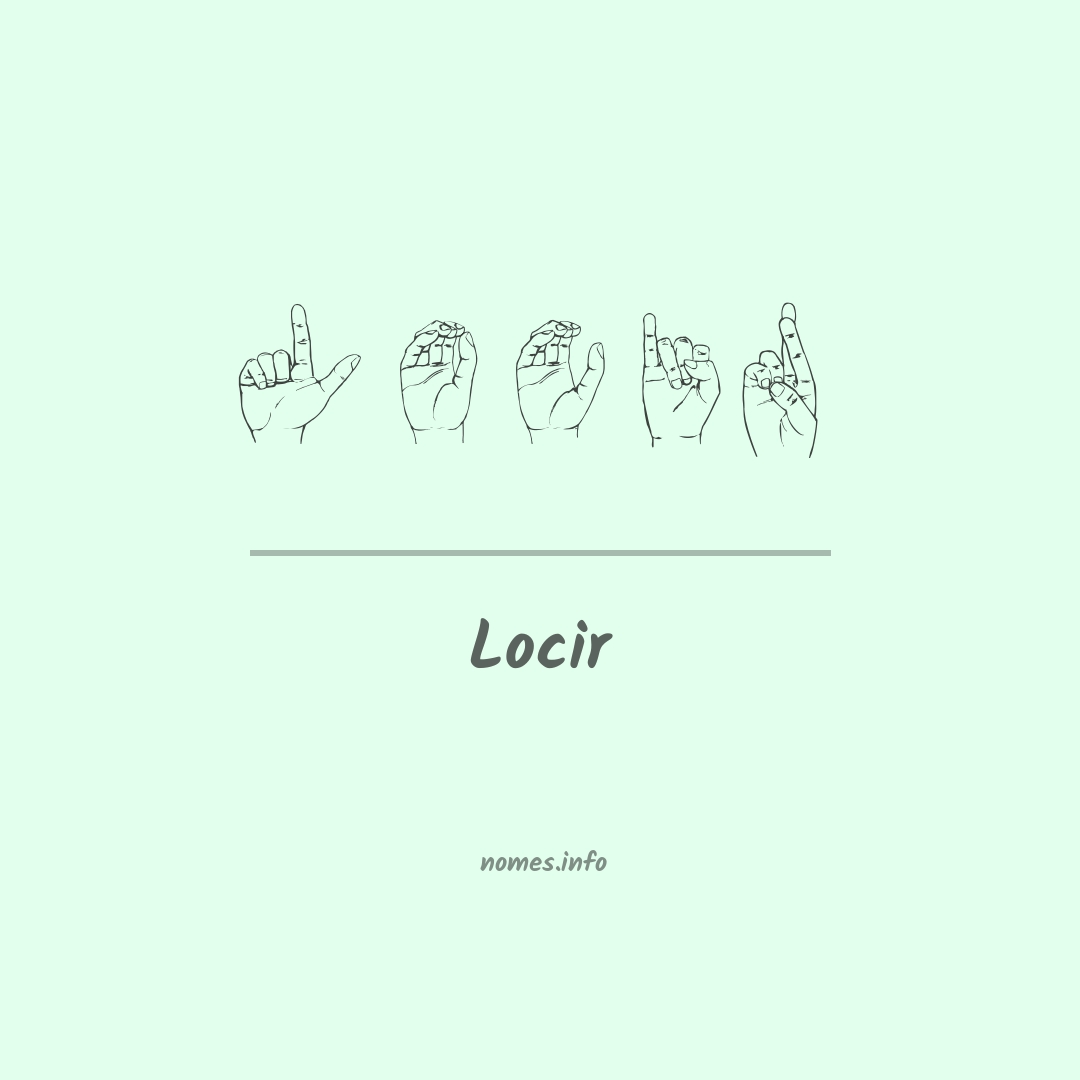 Locir em Libras