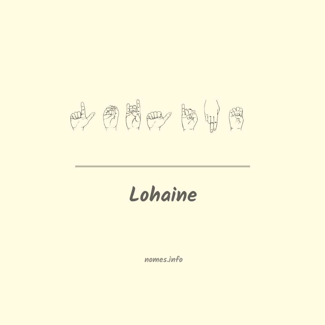 Lohaine em Libras
