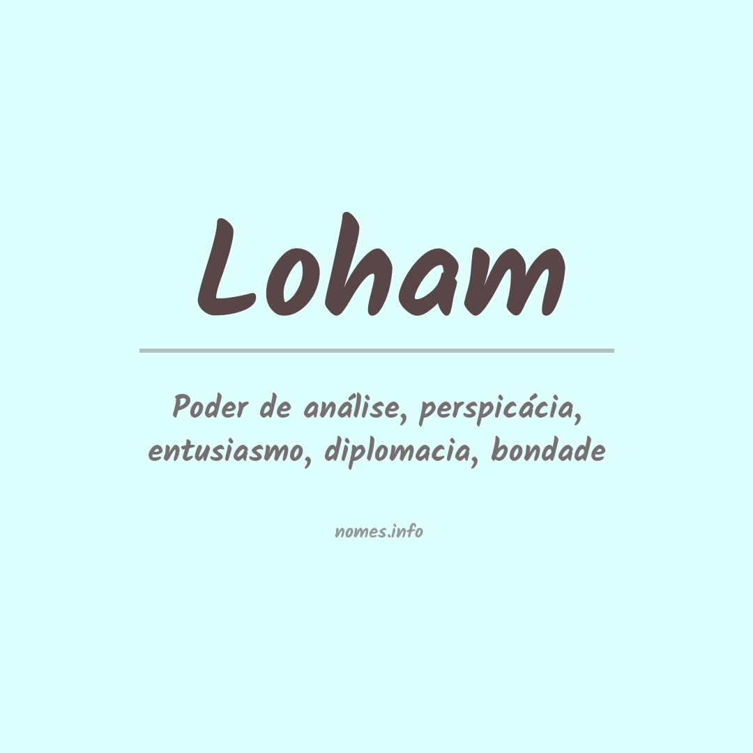 Significado do nome Loham