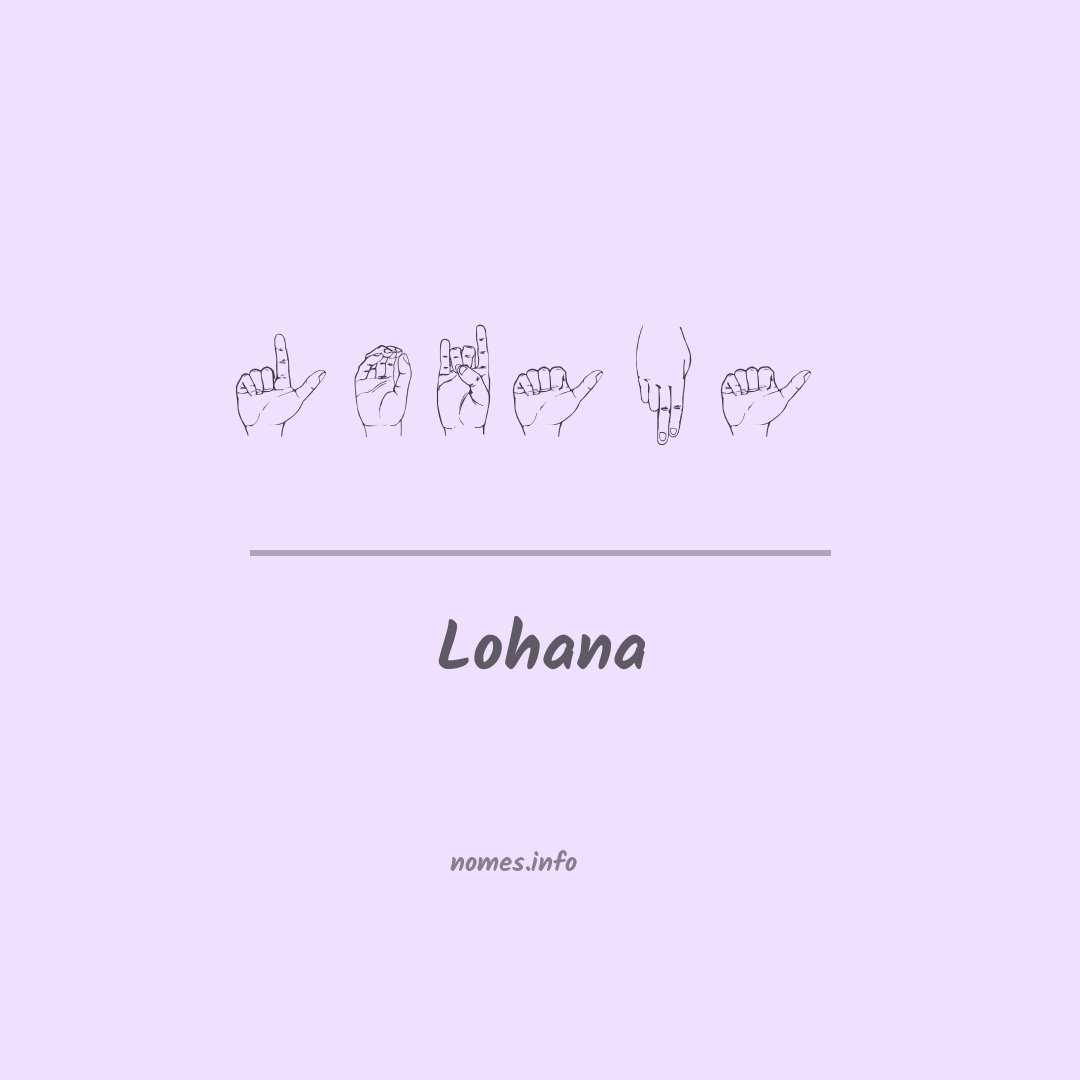 Lohana em Libras
