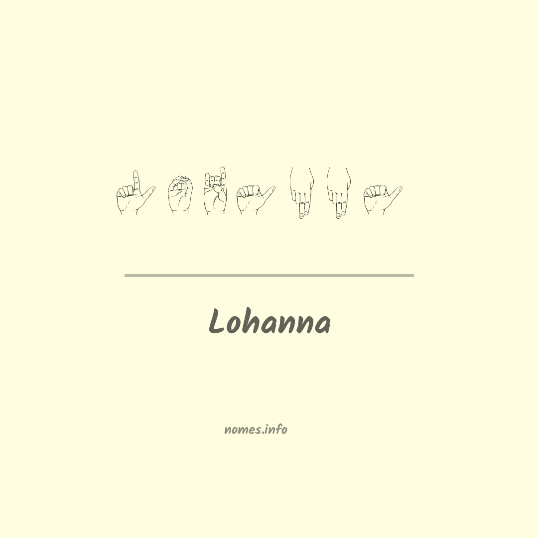 Lohanna em Libras