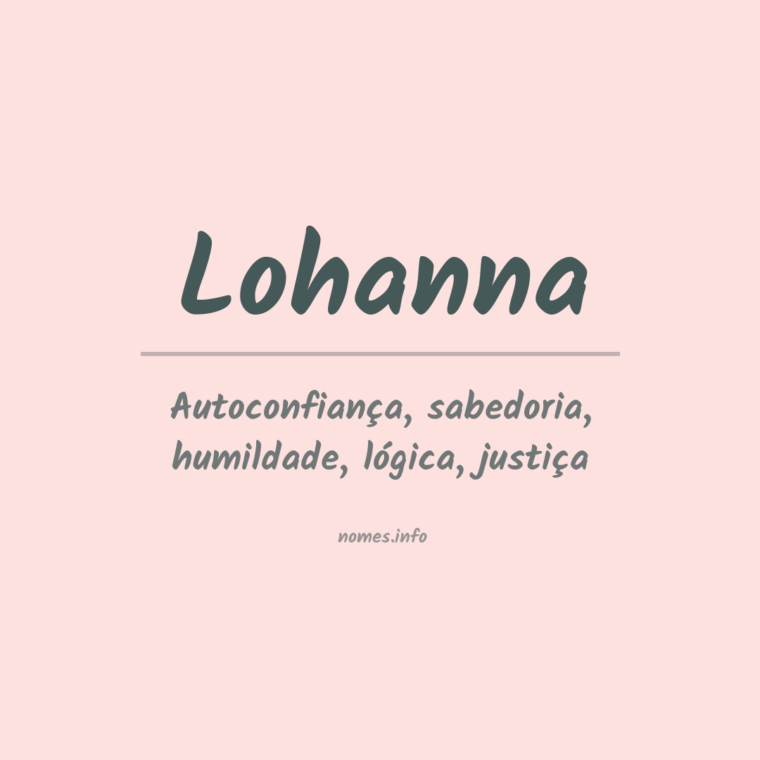 Significado do nome Lohanna